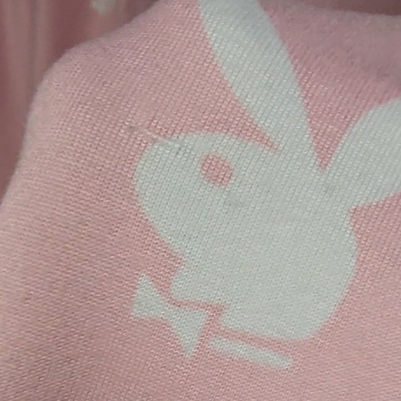Baby Pink Playboy Motif PJs - Picture 5 of 6